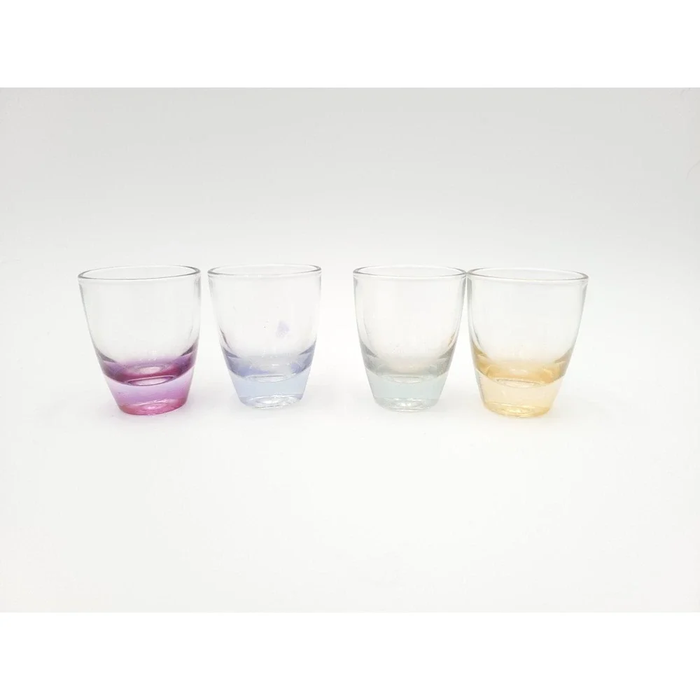 Parisienne Cordial Set Iridescent‎ Multi Color Glasses Pink Decanter France Vtg